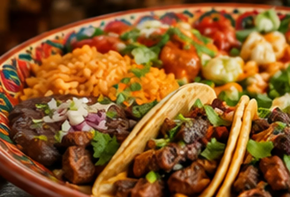 Illustrative Mexican food related to Enchiladas
