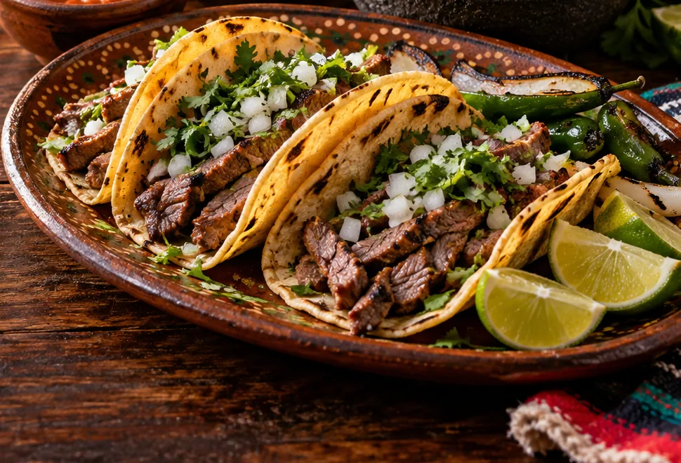 Illustration of Mexican food for A Friendly Guide to Mexican Tacos